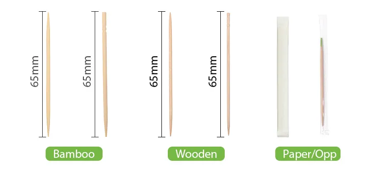 Высококачественные деревянные мини-зубочистки с ароматом корицы и бамбука