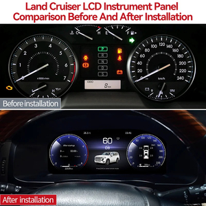สำหรับ Toyota Land Cruiser 200 ปี 2007-2020 จอแสดงผล LCD แผงหน้าปัดดิจิตอล พร้อม GPS มาตรวัดความเร็ว จอแสดงผลแบบ Virtual Cockpit มาตรวัดรอบเครื่องยนต์ - Product Image 3