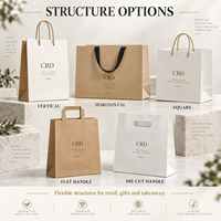 Sacs en papier personnalisés avec logo ODM&OEM, avec poignée torsadée, fabricant d'emballages cadeaux et d'emballages