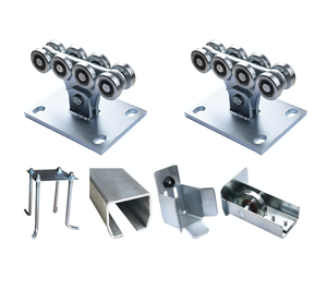 Cantilever gate <span class=keywords><strong>carriage</strong></span> <span class=keywords><strong>roller</strong></span> met 8 wielen voor 70x60 94x85 136x142 profiel - Product Image 2