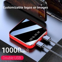 Meilleure Banque d'Alimentation Mini Mince 10000 mAh Charge Rapide Chargeur Portable pour Téléphone Mobile Logo Personnalisé Compatible Interfaces Micro USB Type-C