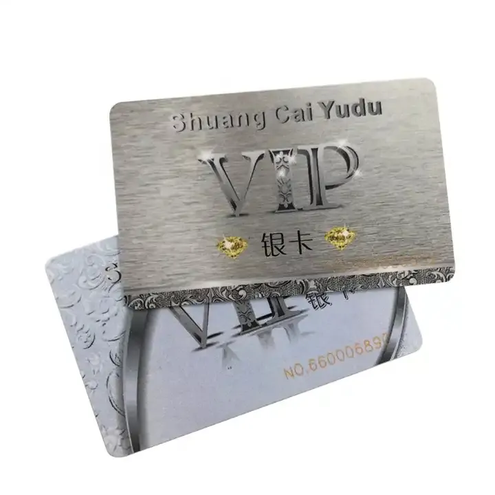 Cartões plásticos personalizados de Pvc com tarja magnética RFID com Chip de desconto VIP Pro Cartões de membro