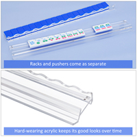 [1 unidad] Soportes magnéticos de acrílico transparente para Mahjong, empujadores de fichas de Mahjong americanas minimalistas, portátiles