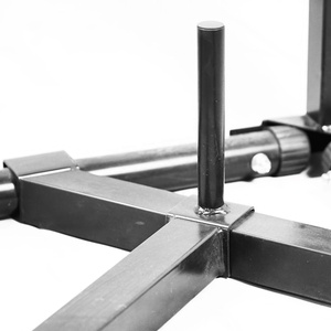 <span class=keywords><strong>Stand</strong></span> Samsak Tinju Lipat 2-in-1 dari Baja dengan Sanda Gantung untuk Latihan Pull-Up di Rumah, Tinggi Dapat Disesuaikan 183-230cm, Warna Hitam - Product Image 4