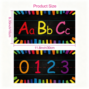 Colorful Alphabet Wall Decorations DIY <strong>Number</strong> <strong>Posters</strong> for Kindergarten Educational Classroom Decoration for Children - Product Image 3