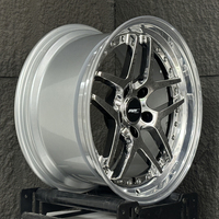 Rines Roc Custom Chrome 5x114.3 Forjados Blitz 03 de 17 y 18 Pulgadas para Mazda RX7, Toyota Chaser, Nissan Silvia