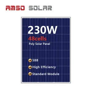 Custom size poly 24v 230w pv panel supply solar panel ploycrystalline for sale
