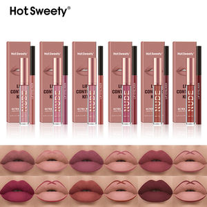 Fournisseur OEM de rouge à lèvres liquide haute pigmentation, ensemble de rouge à lèvres, gloss et crayon à lèvres avec logo personnalisé, ensemble de gloss et crayon à lèvres en marque privée - Product Image 2