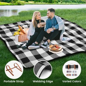 Custom 80X 80 Extra Large regalo promozionale impermeabile e pieghevole coperta da spiaggia portatile da esterno Oem Odm coperta da Picnic - Product Image 4