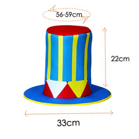 Chapeau de clochard coloré à motifs de cartes à jouer pour enfants et adultes, chapeau de fête amusant, chapeau de clown de carnaval, casquette de célébration de festival