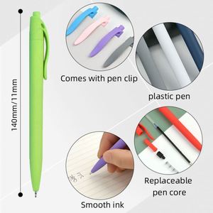 Bolígrafos Publicitarios Personalizados de Alta Calidad, Bolígrafos de Punta Redonda de 1.0 mm, Artículos de Papelería de Oficina de Plástico al por Mayor con Logotipo Impreso - Product Image 3