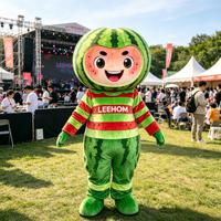 Costume de mascotte Pickle en peluche personnalisé OEM, personnage de dessin animé végétal ambulant, en matériau EVA, unisexe adulte, personnalisation du nom et du logo