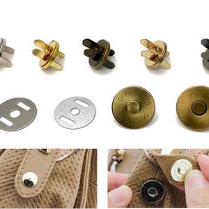 Thân Thiện Với Môi 18Mm 14Mm Từ Nút Bền Vòng Kim Loại Snap Móc Kẹp Nút Từ Tính Cho Túi - Product Image 2