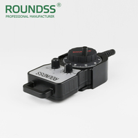 Codificador de Volante MPG Roundss OEM de Alta Precisión, 4/6 Ejes, 100ppr, Montaje Directo, 600r/min, DC5V-26V para Siemens, FANUC, GSK, Mitsubishi