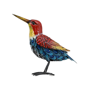 Scherpe Vogel Sculptuur Metalen Tuin Kunst Staande Decoratie Handgemaakte Duurzame Weerbestendige Tuin Geschenken Ornamenten Lente - Product Image 1