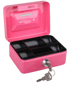 Cash Safe Cheap And Good Quality Portable Steel Cash Box Safe With Money Tray And Slot