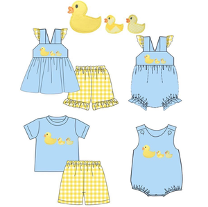 Set di vestiti firmati smocked per bambini camouflage da caccia per bambini e ragazze camicia e pantaloncini da caccia - Product Image 6