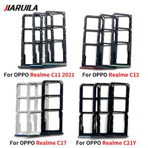 Pieza de teléfono móvil al por mayor para Oppo para Realme 12X C25 C33 C12 C17 C21Y <span class=keywords><strong>C11</strong></span> <span class=keywords><strong>2021</strong></span> piezas de reparación de adaptador de soporte de bandeja de tarjeta SIM dual - Product Image 4