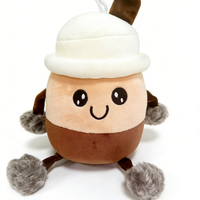Peluche Boba en Polyester Doux et Coton PP, Prix Usine, Jouet en Peluche Thème Thé au Lait, Animal en Peluche Mignon pour Cadeau Promotionnel d'Anniversaire, Logo Personnalisé