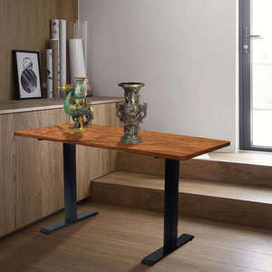 Escritorio Eléctrico Extensible y Convertible Moderno para Oficina, con Doble Motor, Ergonómico, de Acero Inoxidable y Madera, para <span class=keywords><strong>Pedidos</strong></span> al por Mayor - Product Image 5