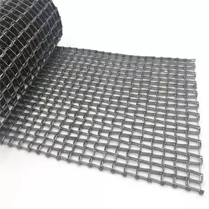 Heavy Load Factory clinched edge Stainless Steel Conveyor Belts Flat Wire Honeycomb Conveyor Belts for water purification