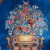 Hiasan Dinding Pola Bunga Mawar Lily Vintage Modal 60X90Cm untuk Kepala Tempat Tidur Kamar Tidur