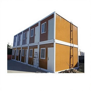 Maison conteneur préfabriquée modulaire extensible en acier assemblé, design portique, portable, pour usage domestique, avec toilettes modernes, directement de l'usine - Product Image 5