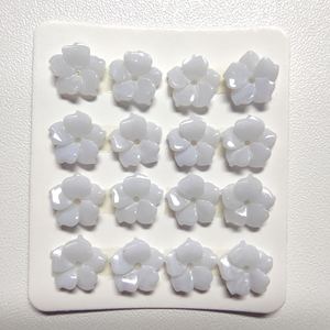 Belles pierres précieuses en dentelle violette, 1 pièce, agates bleues givrées, sculptées, en forme de fleur, pour décoration de mariage - Product Image 3