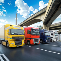 Les commissionnaires de transport chinois offrent des services pour le plein conteneur ou le transport partiel de conteneur par des camions dans le monde entier.