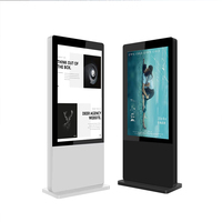 Pantalla LCD Publicitaria Personalizada de 49 y 55 Pulgadas, Tótem de Pantalla Grande para Exteriores, Resistente al Agua IP65, Señalización Digital LCD