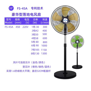 Lu พัดลม8สปีดเชิงกลขนาด20นิ้วประหยัดพลังงานได้อย่างมีประสิทธิภาพสำหรับใช้ในบ้านปิดเสียงโดยใช้ไฟฟ้าสำหรับใช้ในครัวเรือน - Product Image 2