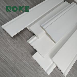ROKE Ps Led <strong>Pvc</strong> Skirting Board With Led Light Line For Home Decor Wpc <strong>Baseboard</strong> Skirting - Product Image 6