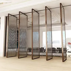 Härtigglas Äußere Aluminium-Schwingtür Glas-Schwingtüren Büro Hotel einfachere Installation Glas-Schwingtüren