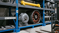 Système d'étagères mezzanine en acier industriel à 5 couches Supports résistants et durables protégés contre la corrosion pour le stockage en entrepôt préfabriqué