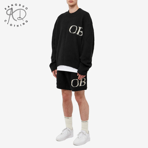 KD lavorato a maglia modello Logo personalizzato OEM ODM maglieria Set Jacquard uomo Mohair lana soffice <span class=keywords><strong>Shorts</strong></span> - Product Image 3