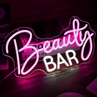 Enseigne néon LED personnalisée pour salon de manucure, panneau lumineux LED, enseignes néon imprimées UV pour la publicité et la décoration des commerces