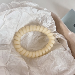 ربطات شعر حلزونية زرقاء لطيفة أربطة شعر بلاستيكية مرنة للفتيات إكسسوارات شعر جميلة وأنيقة - Product Image 4