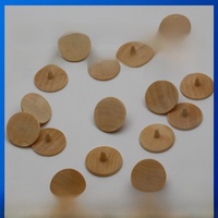 Marqueur de balle de golf artisanal en bois de hickory naturel, accessoire de parcours écologique et durable, excellent cadeau pour les golfeurs