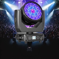 Nouvelle lampe de scène à tête mobile RGBW 19x10W en alliage d'aluminium, contrôle DMX512, pour DJ, discothèque, KTV, bar, théâtre, éclairage de scène LED 19x10W