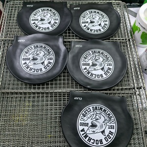 Gorro <span class=keywords><strong>de</strong></span> natación impermeable con protección para los oídos a prueba <span class=keywords><strong>de</strong></span> fugas <span class=keywords><strong>de</strong></span> silicona <span class=keywords><strong>de</strong></span> Color puro para hombres y mujeres, gorro <span class=keywords><strong>de</strong></span> natación personalizado - Product Image 5