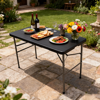 Table pliante blanche pour banquet et barbecue, modèles 2026, table pliante d'extérieur