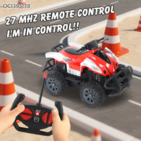 Voiture télécommandée tout-terrain pour enfants 1:18 4CH 27MHZ avec lumière