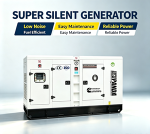 เครื่องกำเนิดไฟฟ้าดีเซลแบบเงียบไร้แปรงถ่าน ระบายความร้อนด้วยน้ำ 3 เฟส 150kVA 120kW ขับเคลื่อนด้วยเครื่องยนต์คัมมินส์ พร้อมระบบ ATS - Product Image 1