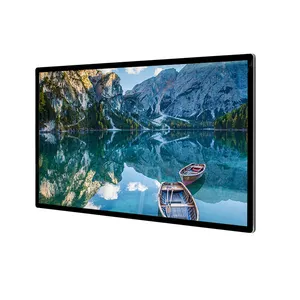 32 pouces mince intérieur écran plat TV support mural LCD signalisation numérique pour la publicité affichage en magasin