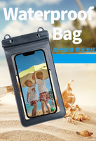 Étui de téléphone portable OEM, sac étanche avec cordon, sac étanche universel pour téléphone en PVC