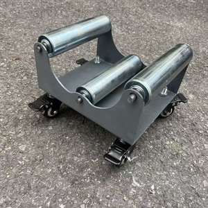 Chariot de transport industriel en aluminium argenté 320 mm x 900 mm pour tapis, support OEM personnalisé - Product Image 2