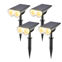 Projecteur LED étanche IP67 de haute qualité, conçu par des professionnels, petit éclairage solaire pour jardin et pelouse, capteur de lumière, batterie au lithium