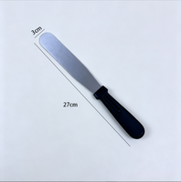 Spatule à pâtisserie, spatule à crème en acier inoxydable, outil de décoration, couteau à démouler les gâteaux de 6, 8, 10, 12 pouces, outil de pâtisserie