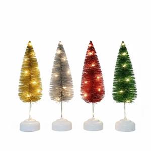 SANWEI Mini <span class=keywords><strong>petit</strong></span> <span class=keywords><strong>noël</strong></span> moderne avec lumières led arbres artificiels pour intérieur bureau maison décorative - Product Image 5