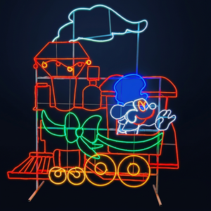 Motivo Decorativo con Luces LED 2D para Exteriores, Arte Mural Navideño y Decoración Festiva para Centros Comerciales - Product Image 1